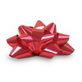 Red Glitter Star Bow (4 1/4"x16 Loops, 3/4" Ribbon)